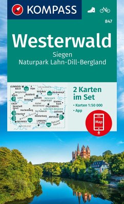 Cover KOMPASS Wanderkarten-Set 847 Westerwald, Siegen, Naturpark Lahn-Dill-Bergland (2 Karten) 1:50.000