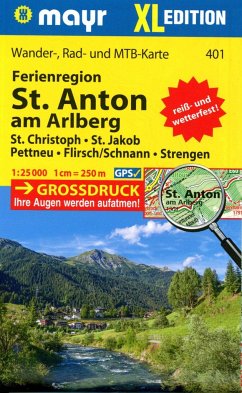 Mayr Wanderkarte Ferienregion St. Anton am Arlberg XL 1:25.000
