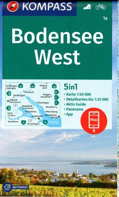 Cover KOMPASS Wanderkarte 1a Bodensee West 1:50.000
