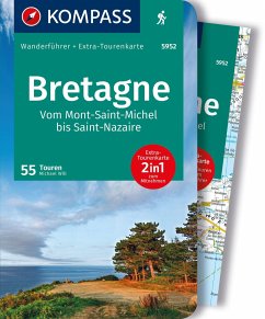 KOMPASS Wanderführer Bretagne, vom Mont-Saint-Michel bis Saint-Nazaire, 55 Touren mit Extra-Tourenkarte - Will, Michael