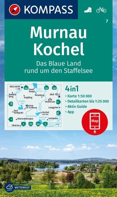 KOMPASS Wanderkarte 7 Murnau, Kochel - Das blaue Land rund um den Staffelsee 1:50.000