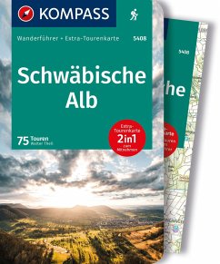 KOMPASS Wanderführer Schwäbische Alb, 75 Touren mit Extra-Tourenkarte - Theil, Walter