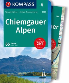 KOMPASS Wanderführer Chiemgauer Alpen, 65 Touren mit Extra-Tourenkarte - Theil, Walter