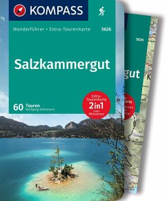 KOMPASS Wanderführer Salzkammergut, 60 Touren mit Extra-Tourenkarte - Heitzmann, Wolfgang