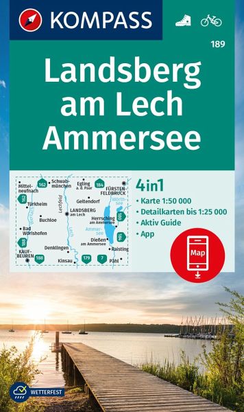KOMPASS Wanderkarte 189 Landsberg am Lech, Ammersee 1:50.000 KOMPASS Wanderkarte 189 Landsberg am Lech, Ammersee 1:50.000