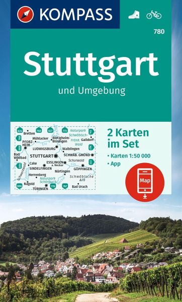 KOMPASS Wanderkarten-Set 780 Stuttgart und Umgebung (2 Karten) 1:50.000 KOMPASS Wanderkarten-Set 780 Stuttgart und Umgebung (2 Karten) 1:50.000