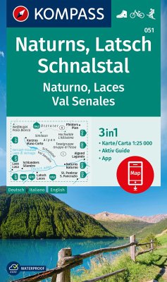 Cover KOMPASS Wanderkarte 051 Naturns, Latsch, Schnalstal / Naturno, Laces, Val Senales 1:25.000