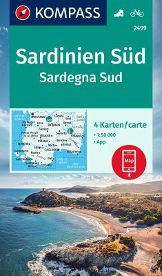 Cover KOMPASS Wanderkarten-Set 2499 Sardinien Süd / Sardegna Sud (4 Karten) 1:50.000