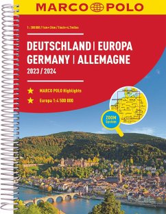 MARCO POLO Reiseatlas 2024/2025 Deutschland 1:300.000