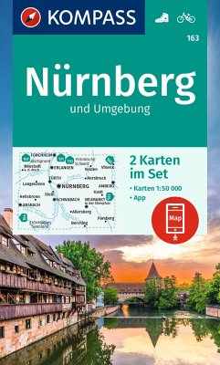 Cover KOMPASS Wanderkarten-Set 163 Nürnberg und Umgebung (2 Karten) 1:50.000