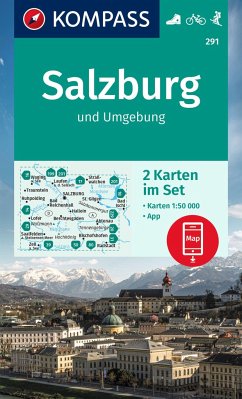 Cover KOMPASS Wanderkarten-Set 291 Salzburg und Umgebung (2 Karten) 1:50.000