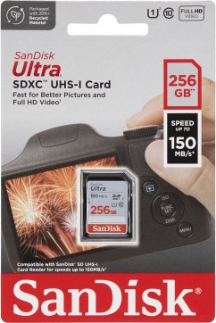 SanDisk Ultra SDXC UHS-I 256GB 150MB/s SDSDUNC-256G-GN6IN