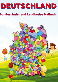Cover Deutschland Bundesländer und Landkreise Malbuch
