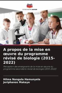 Cover A propos de la mise en ¿uvre du programme révisé de biologie (2015-2022)
