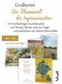 4er-Set Grußkarten »Die Blumenwelt der Impressionisten«
