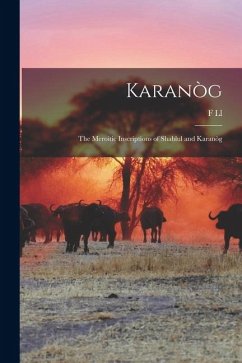 Cover Karanòg: The Meroitic Inscriptions of Shablul and Karanòg