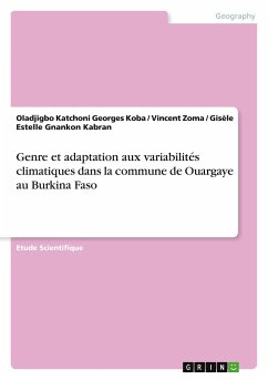 Genre et adaptation aux variabilités climatiques dans la commune de Ouargaye au Burkina Faso