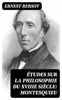 Cover Études sur la philosophie du XVIIIe siècle: Montesquieu (eBook, ePUB)