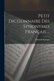Petit Dictionnaire Des Synonymes Français ...
