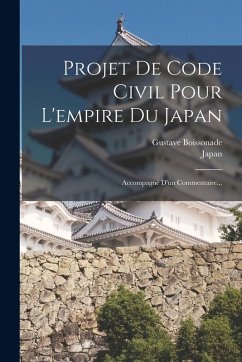 Cover Projet De Code Civil Pour L'empire Du Japan