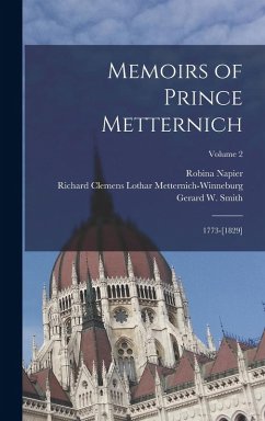 Cover Memoirs of Prince Metternich