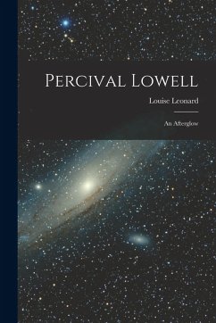 Cover Percival Lowell: An Afterglow