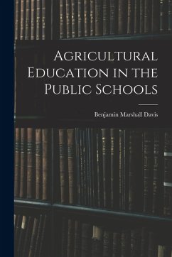 Cover Agricultural Education in the Public Schools