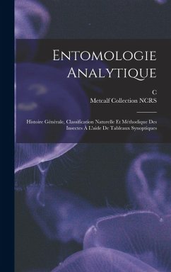Cover Entomologie analytique