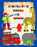 Coloring Book Vehicles and Animals