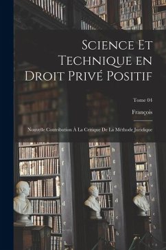 Cover Science et technique en droit privé positif