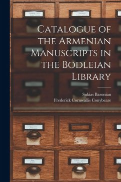Cover Catalogue of the Armenian Manuscripts in the Bodleian Library