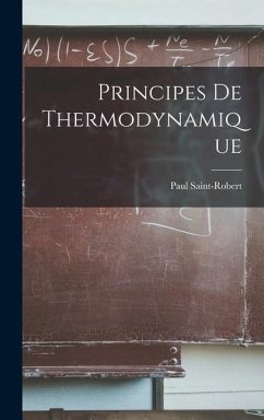 Principes De Thermodynamique - Saint-Robert, Paul