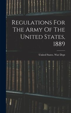 Cover Regulations For The Army Of The United States, 1889