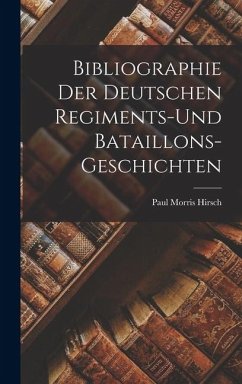 Cover Bibliographie der Deutschen Regiments-und Bataillons-Geschichten