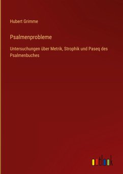 Psalmenprobleme - Grimme, Hubert