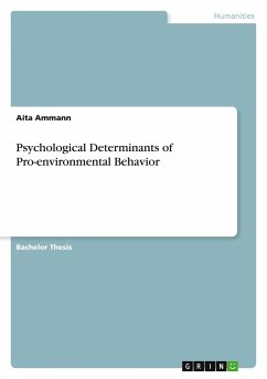 Psychological Determinants of Pro-environmental Behavior - Ammann, Aita