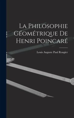 Cover La philosophie géométrique de henri Poincaré