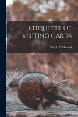 Etiquette Of Visiting Cards