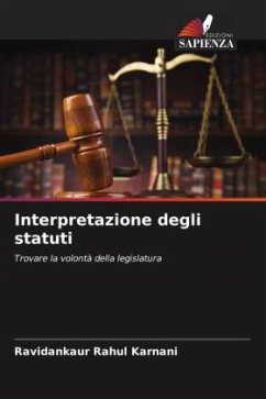 Interpretazione degli statuti - Karnani, Ravidankaur Rahul