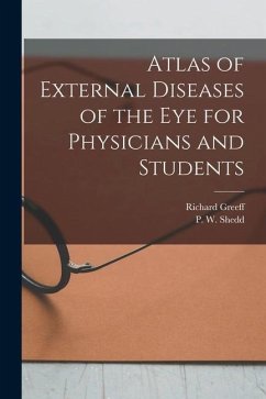 Atlas of External Diseases of the eye for Physicians and Students - Greeff, Richard; Shedd, P. W.