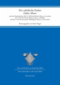 Der sahidische Psalter. Editio Minor (eBook, PDF)