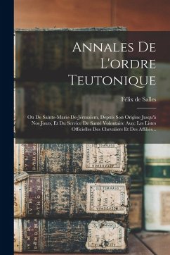 Cover Annales De L'ordre Teutonique