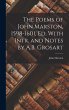 The Poems of John Marston, 1598-1601,... - Bild 1