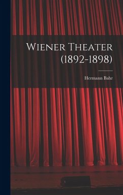 Cover Wiener Theater (1892-1898)