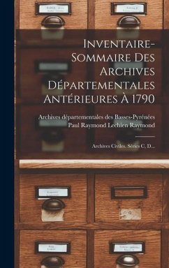 Inventaire-sommaire Des Archives Départementales Antérieures À 1790