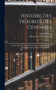 Cover Histoire Des Troubles Des Cevennes