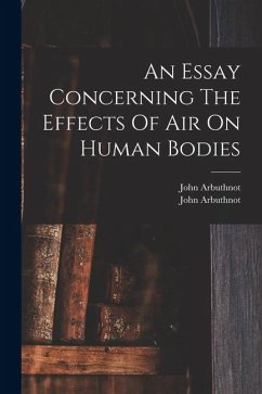 Cover An Essay Concerning The Effects Of Air On Human Bodies