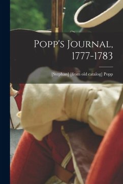 Cover Popp's Journal, 1777-1783