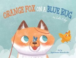 Orange Fox on a Blue Rug - Edge, Lulu