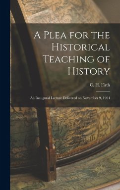 Cover A Plea for the Historical Teaching of History
